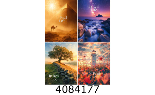 Блокнот А5 80 арк. кл. скоба Школярик 70г/м2 білий блок мат.ламінація Student (8/80) A5-080-5250K