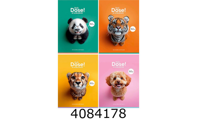 Блокнот А5 80 арк. кл. скоба Школярик 70г/м2 білий блок мат.ламінація Student (8/80) A5-080-5253K