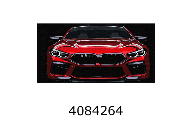 Картина по номерам 40*80см 