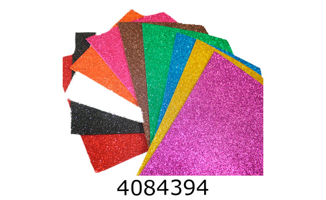 Фоаміран 30х40см глітер мікс кольорів (60) SA0060