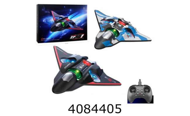 Літак радіо акум. в коробці муз. світло 2 види 25см (8) ZF71