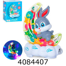 Муз. Зайчик на місяці в коробці на батар. світ. 20*16*10см (18) YJ-3043
