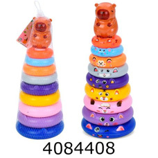 Пірамідка в коробці 31см кільця з вушками (50) HJ-0619