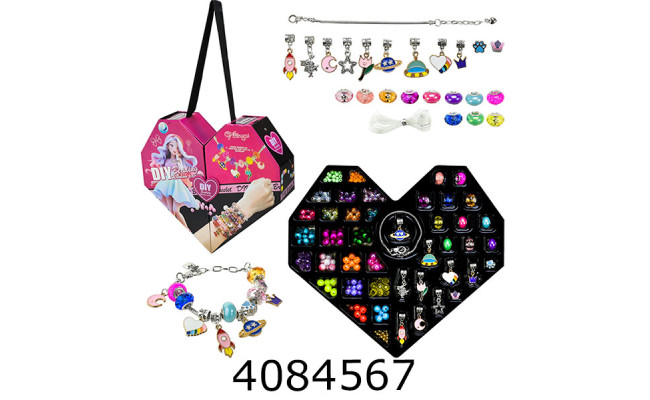 Браслет Pandora в коробці у формі сердця 40*23*7см (30/60) B4346