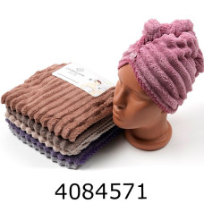 Чалма на голову мікрофібра 25*65см в кульку 7462-350