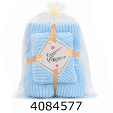 Набір банний рушник блакитний баня+руки 172-2-100-1