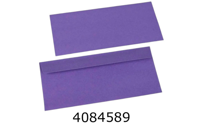 Конверт для грошей подар. фіолет 241*105 см ціна за 20 шт 5-86337