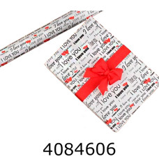 Папір подар. 70*800см Love газета в рулоні 70г/м 255-6253