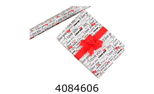 Папір подар. 70*800см Love газета в рулоні 70г/м 255-6253