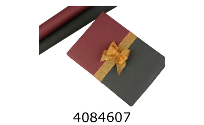 Папір подар. 70*800см Бордо сірий 70г/м 255-6567