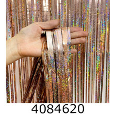 Шторка фольгована для фотозони рожеве золото 22-357 Шторка фольгована для фотозони рожеве золото 22-357