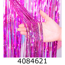 Шторка фольгована для фотозони Голограма малина 22-357 Шторка фольгована для фотозони Голограма малина 22-357