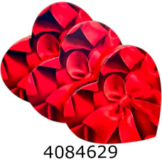 Коробка карт. для подарунків 3в1 Серце черв. з бантом  3 ш в наборі 25-483