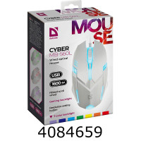Мишка комп. Defender Cyber MB-560L (чорна) USB 4кнопки 52560 Мишка комп. Defender Cyber MB-560L (чорна) USB 4кнопки 52560