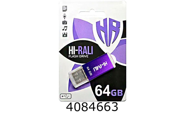 Flash USB 64Gb Rocket 2.0 фіолет. Hi-Rali
