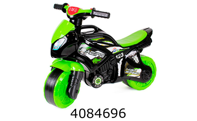 Толокар Мотоцикл 2-х колісний зелено-чорний ТехноК (2) 5774