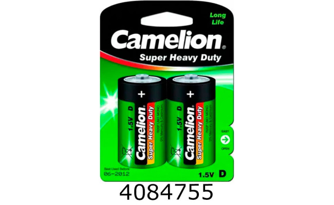 Батарейка Camelion Super Heavy Duty R20/2 блістер ціна за 2шт. (6/72) D