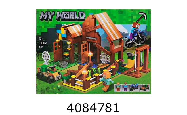 Конструктор Minecraft в коробці 431дет (20/40) JX159