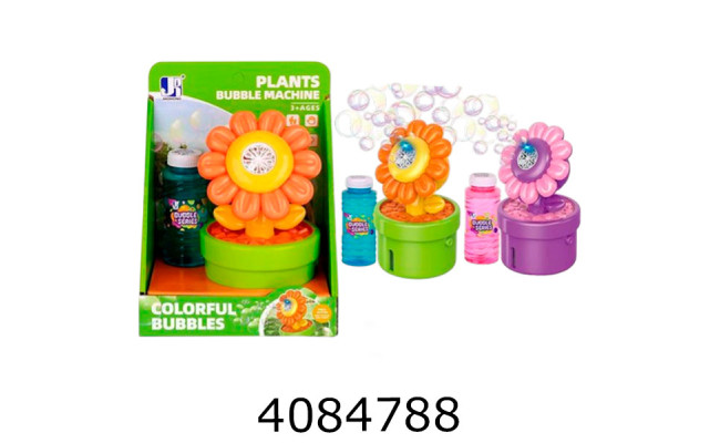 Мильні бульбашки установка на батар.квітка в коробці  16*11*21см (36/72) P82308A