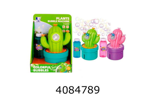 Мильні бульбашки установка на батар.кактус в коробці  16*11*21см (36/72) P82328A