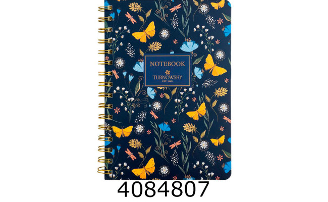 Блокнот на спір. збоку А5 80 арк. Axent кл. обкл. тв. Secret Garden 3 (12) 8473-3-A-TR