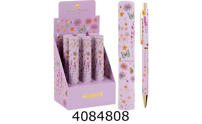 Ручка кульк. авт. Axent Morning Dew синя 05мм AB1107-02-2-A-TR (6) AB1107-02-2-A-T