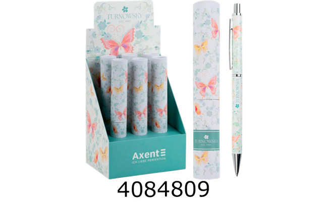 Ручка кульк. авт. Axent Nature’s Melody синя 05мм AB1107-02-3-A-TR (6) AB1107-02-3-A-T