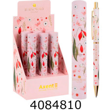 Ручка кульк. авт. Axent Secret Garden синя 05мм AB1107-02-1-A-TR (6) AB1107-02-1-A-