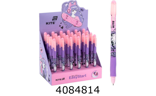 Ручка кульк. Kite EasyStart Anime Dream синя (24) K26-099-1