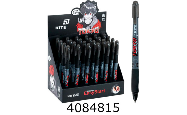 Ручка кульк. Kite EasyStart Tokyo синя (24) K26-099-2