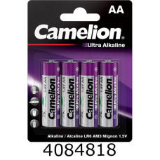 Батарейка Camelion Ultra Alkaline R6/4 блістер ціна за 4шт. (12/144) AA