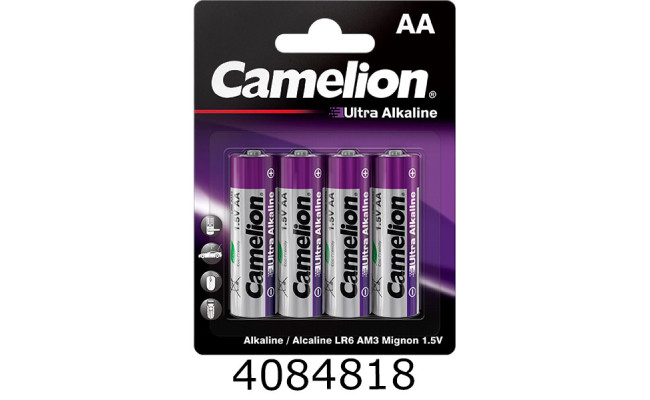 Батарейка Camelion Ultra Alkaline R6/4 блістер ціна за 4шт. (12/144) AA