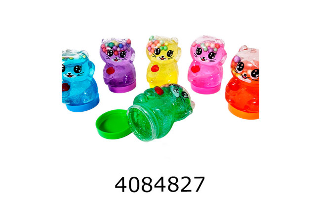 Слайм в банці Котик перламутр. 35*6см асорт. 26-3 Імп (24)