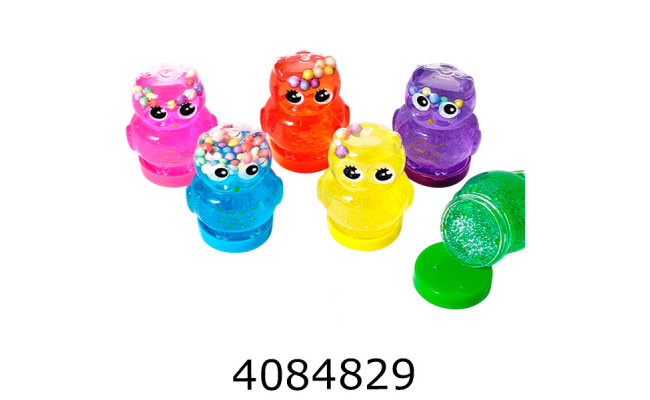 Слайм в банці Сова перламутр. 35*6см асорт. 26-5 Імп (24)