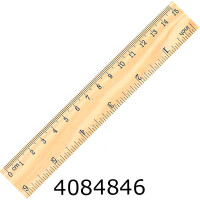 Лінійка дерев'яна 15см DSCN3116-15 (12/144) 3116-15