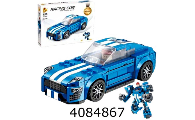 Конструктор Panlos гоночне авто синє 219 дет. (36) 661002C