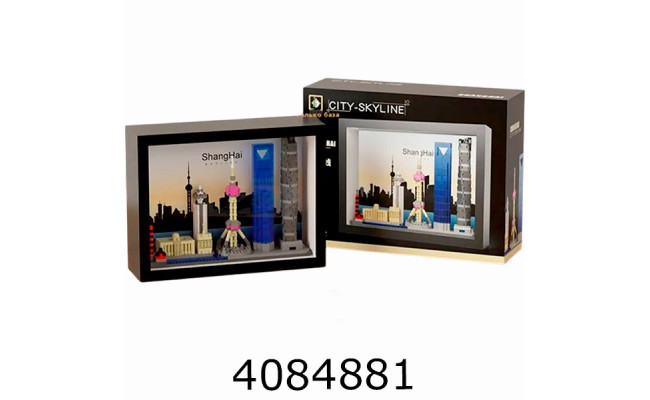 Конструктор City Skyline Shanghai в рамці (48) M3231