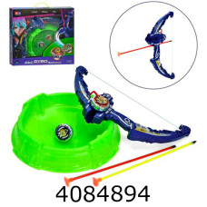 Гра BeyBlade 2шт арена запускалка-лук стріла-присоска 2шт батар. 43*42-*7см (24) F701 Гра BeyBlade 2шт арена запускалка-лук стріла-присоска 2шт батар. 43*42-*7см (24) F701