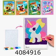 Набір для дит. творч. Картина нитками 4 види в коробці (60) 621-11-12-16-18