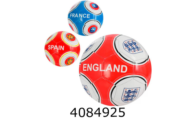 Мяч футб. прес-кожа №5 PVC 260-280гр 3 види (30) EV-3362