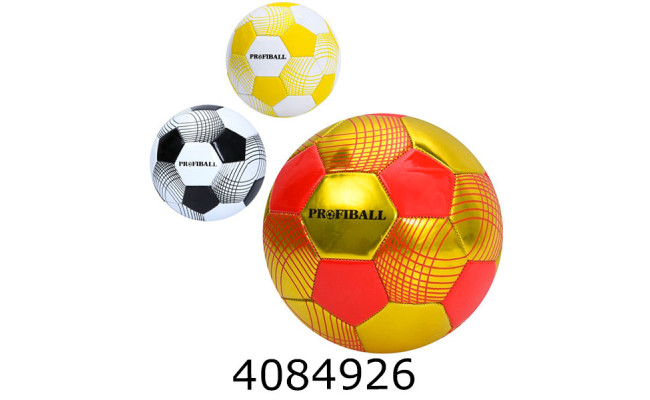 Мяч футб. прес-кожа №5 PVC 350-380г 3 кольори (30) MS 4272