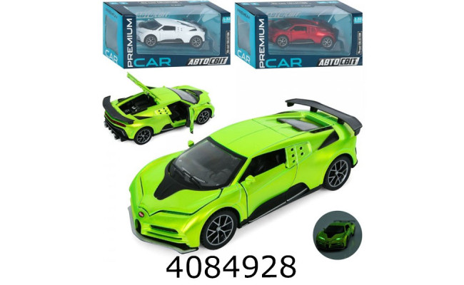 Машинка метал. Автосвіт Bugatti Centodieci 3 кольори  21*10*10см (24) AP-1814