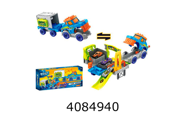 Трейлер в коробці + машинки 2шт 48*20*10см (16) 8142