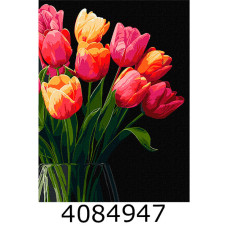 Картина по номерам 30*40см квіти 