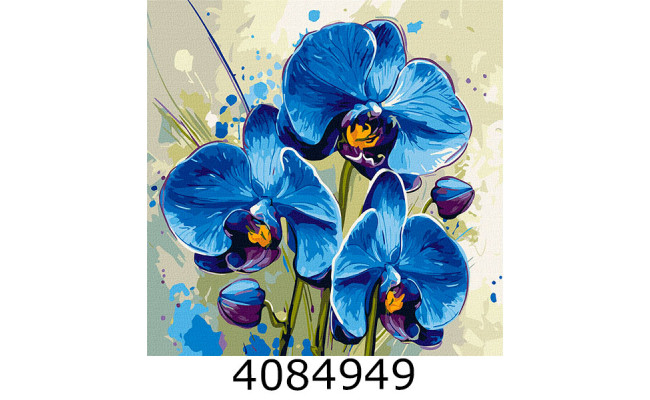 Картина по номерам 40*40см квіти 