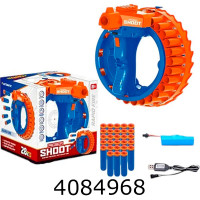 Бластер з поролон. набоями 30шт + мішень в коробці на акум. 21*21*20см (9) 6699 Бластер з поролон. набоями 30шт + мішень в коробці на акум. 21*21*20см (9) 6699