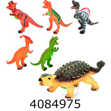 Тварини Динозавр муз. 6 видів в кульку 36см (30) 4460-12