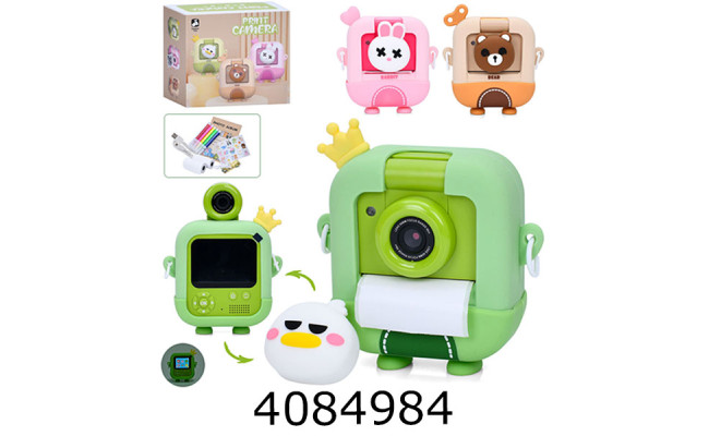 Фотоапарат акум. в коробці фото/відео миттєвий друк 3 кольори usb-зарядне 16*13*7см (5) M9-B-D-R