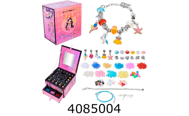 Браслет Pandora + аксесуари в шкатулці 15*14*9см (36) A62600