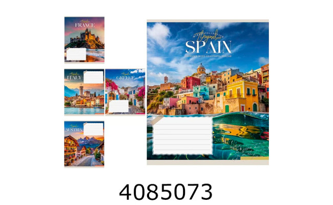 Зошит шк. 18 арк. лін. Школярик Star ВД-лак 